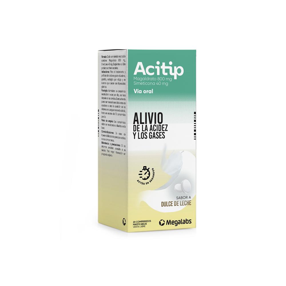 Acitip 800/40 mg comprimidos masticables