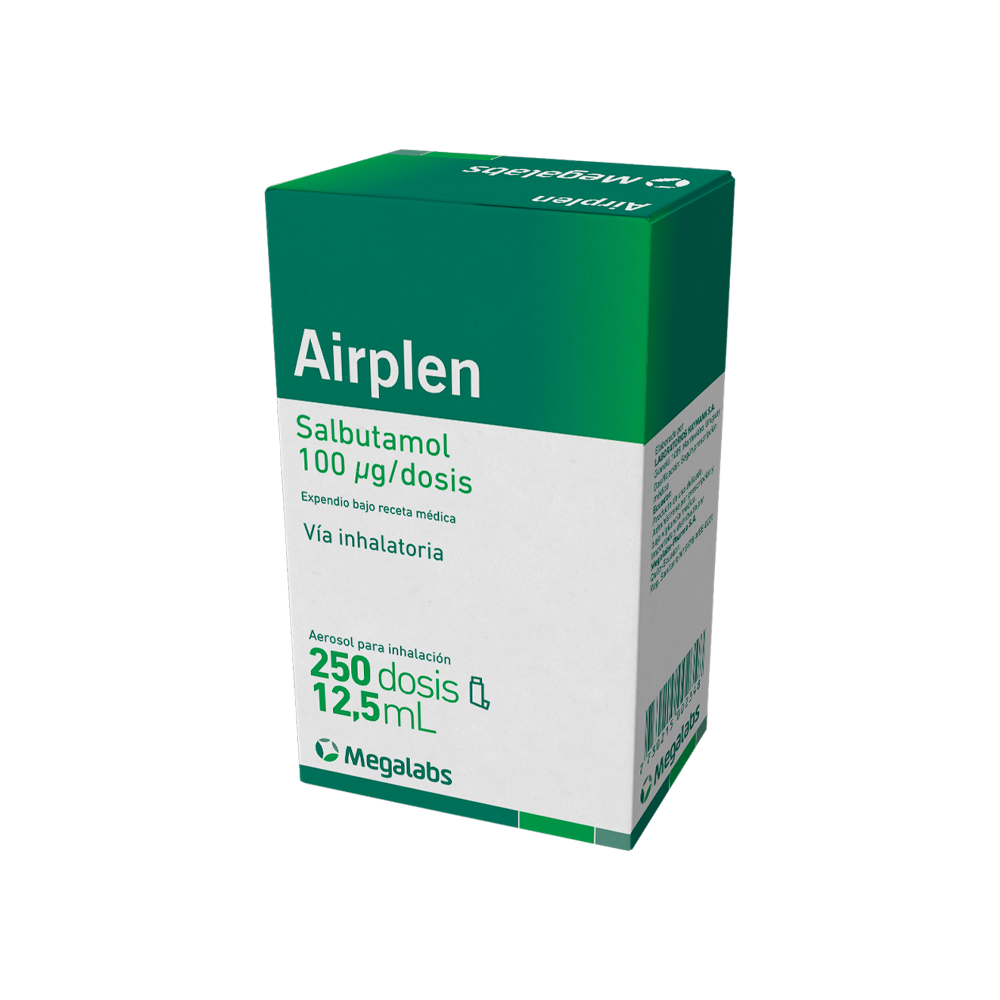 Airplen aerosol para inhalación