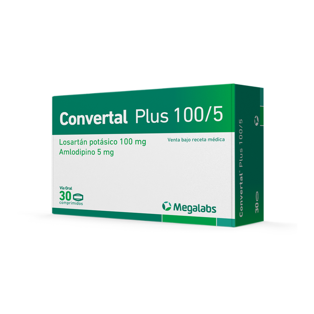 Convertal Plus 100/5 mg comprimidos