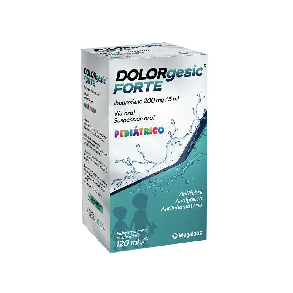 Dolorgesic Forte 200mg/5 ml suspensión oral