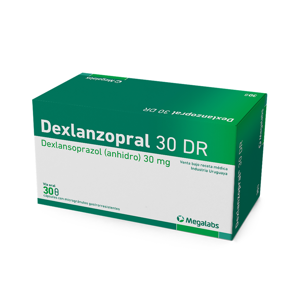 Dexlanzopral 30 DR cápsulas con microgránulos gastrorresistentes