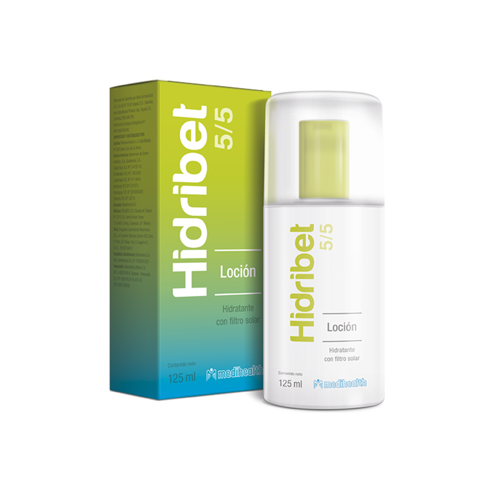 Hidribet 5/5 loción hidratante con filtro solar