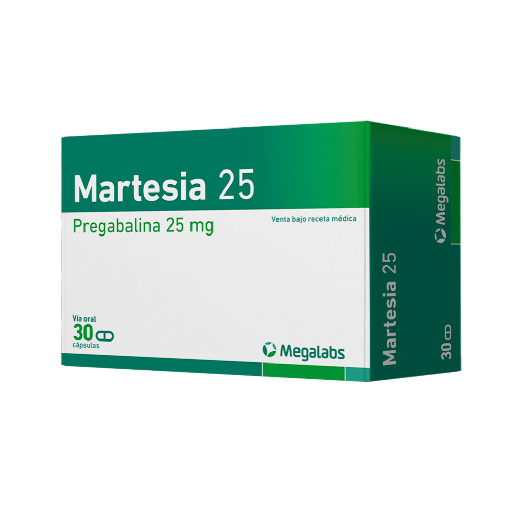 Martesia 25 mg cápsulas