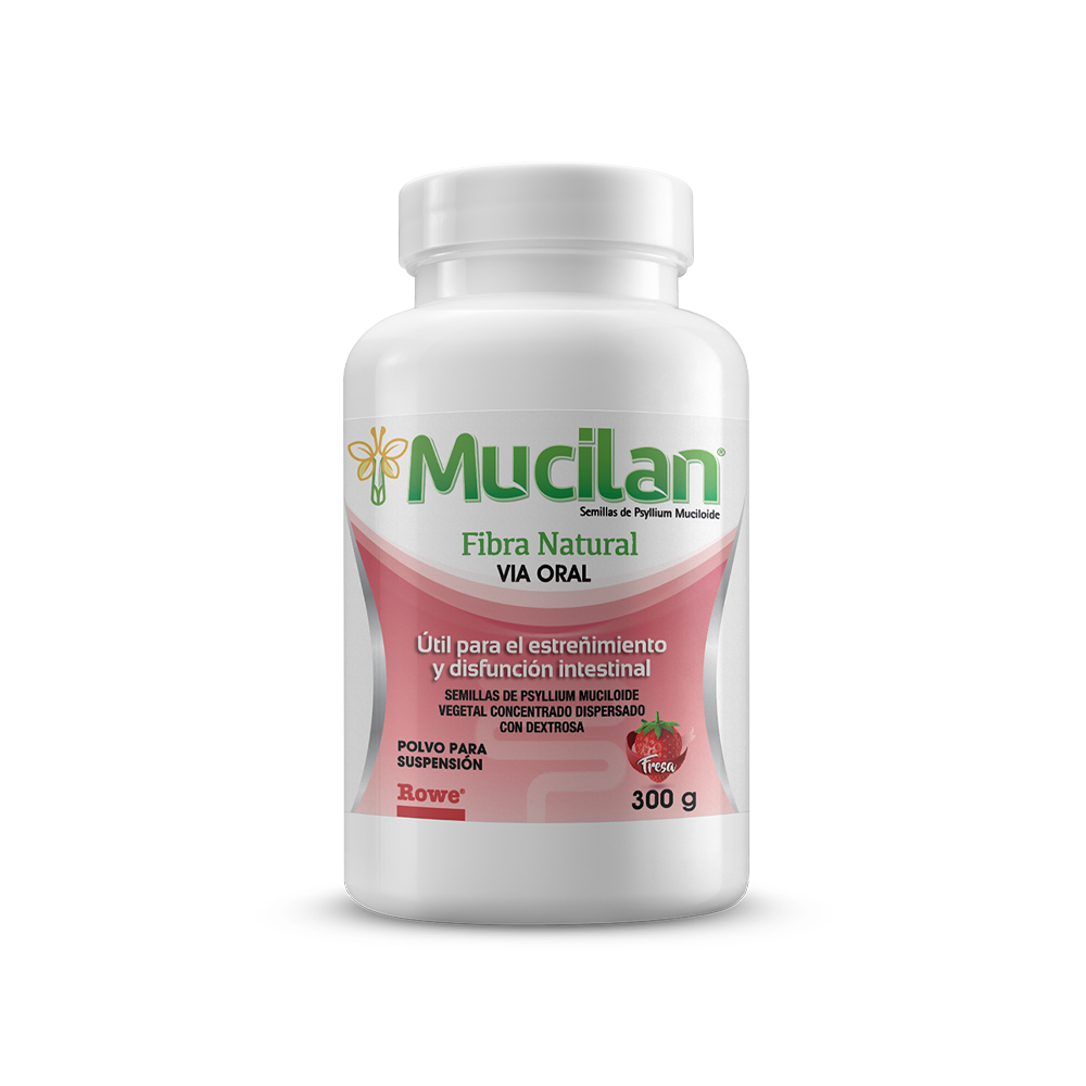 Mucilán polvo para suspensión Natural, Naranja y Fresa