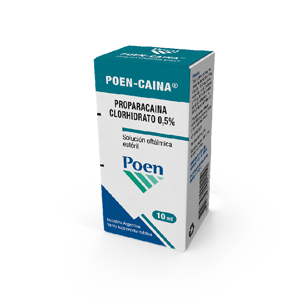 Poencaina 0,5% solución oftálmica estéril